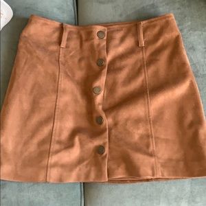 Suede skirt